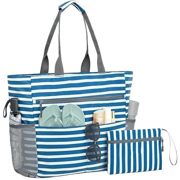 Spacious beach bag with multiple compartments Kalsten