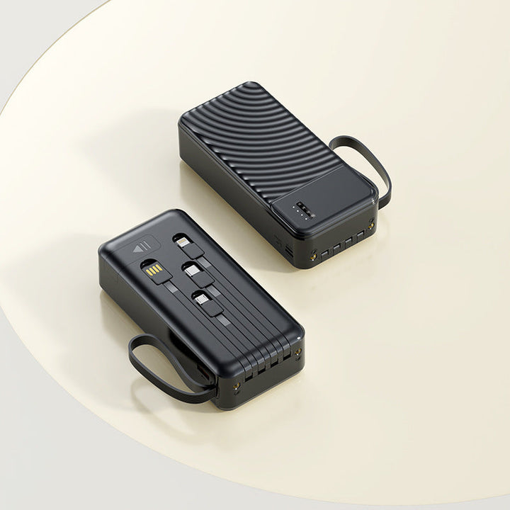 Portable power bank with integrated multifunction charging cable Kalsten