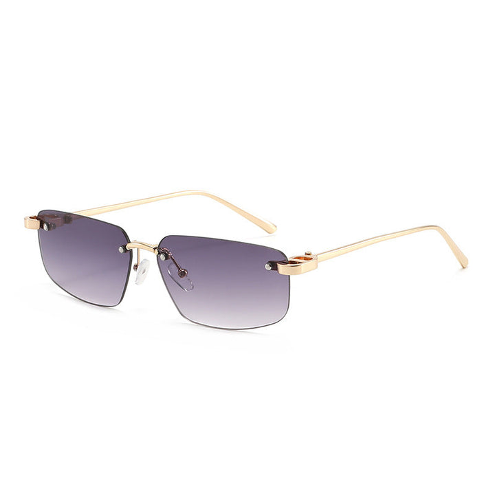 Ladies fashionable rectangular sunglasses with minimalist frame Kalsten