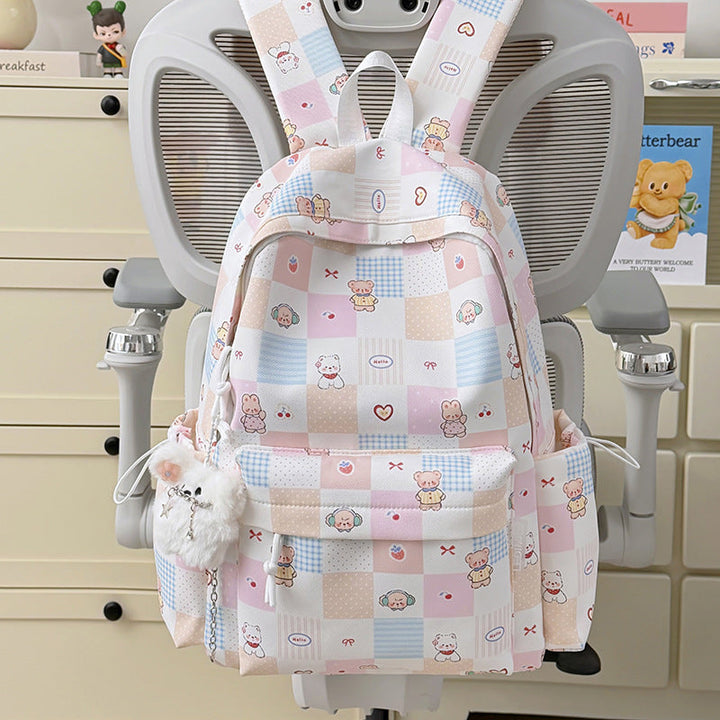Cute Cartoon-Patterned School Backpack