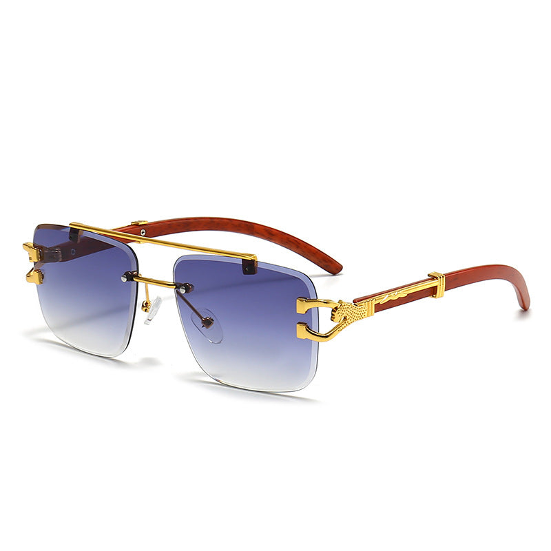Women's fashionable glasses with stylish wooden frame Kalsten