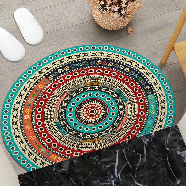 Round Geometric Area Mat Kalsten