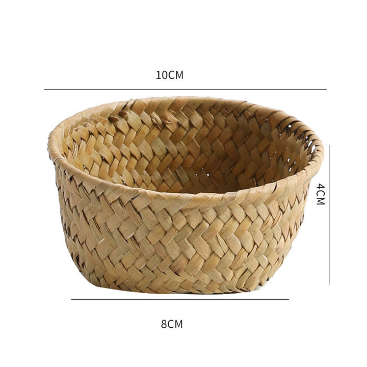 Handmade Natural Fiber Storage Basket Kalsten