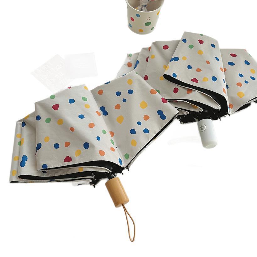 Women Multi-Purpose Foldable Shoulder Bag with Colorful Polka Dot Pattern Kalsten