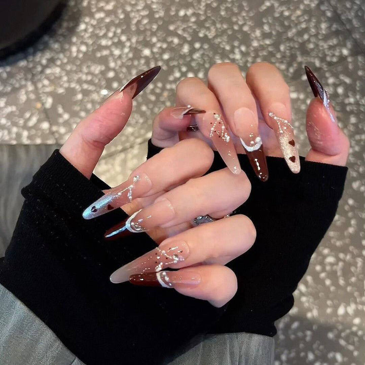 Crystal-Embellished Press-On Nail Extensions Kalsten