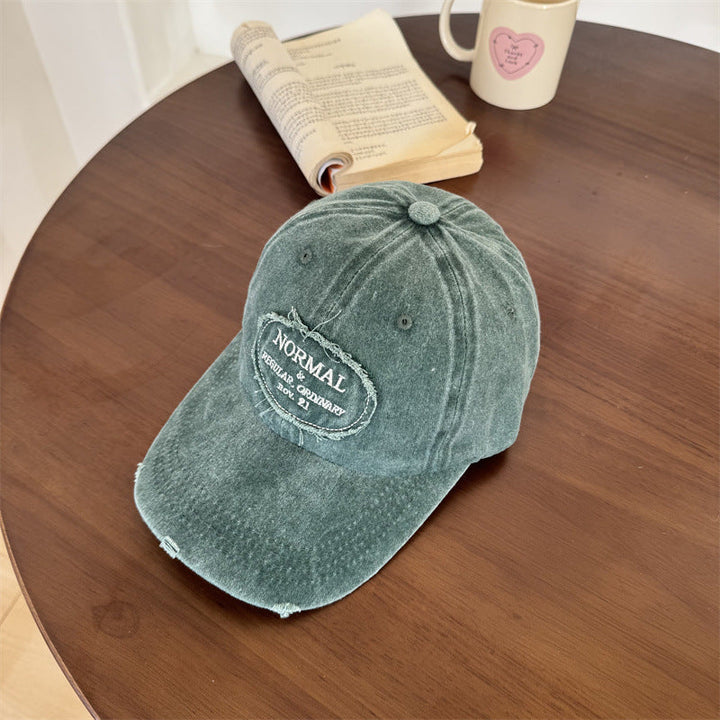 Men's Casual Distressed Cotton Baseball Cap Kalsten
