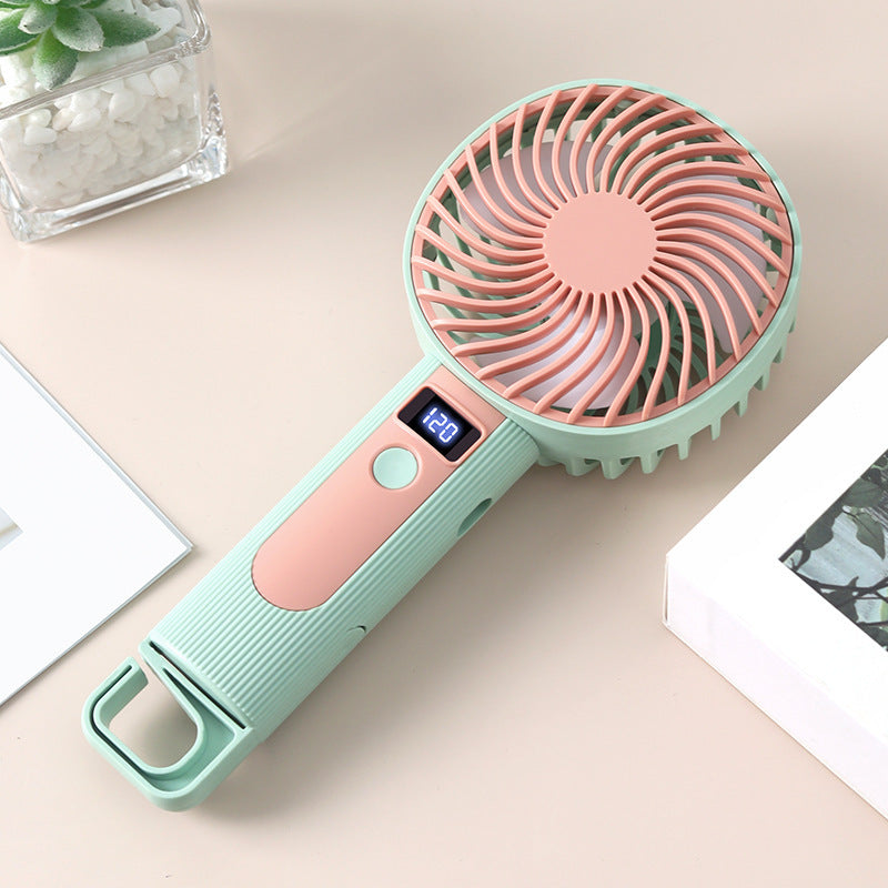 Ladies Portable Hand Fan with LED Display Kalsten