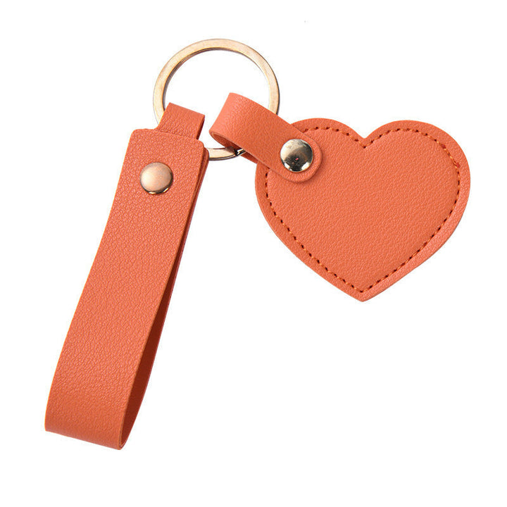 Women Keychain Kalsten  Heart Shape Made of High-Quality Artificial Leather