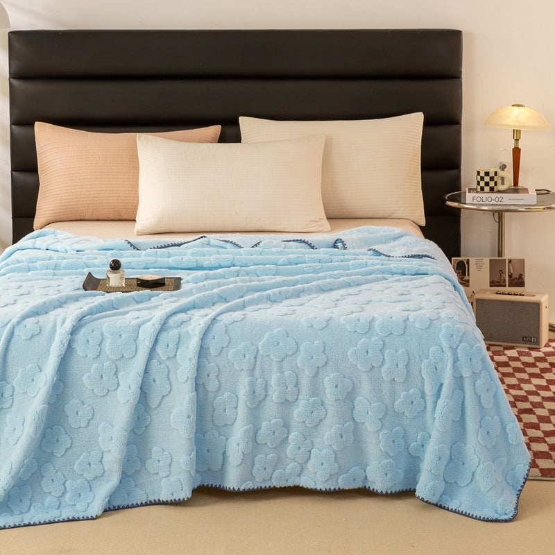 Ladies Cozy and Soft Blanket with Floral Pattern Kalsten