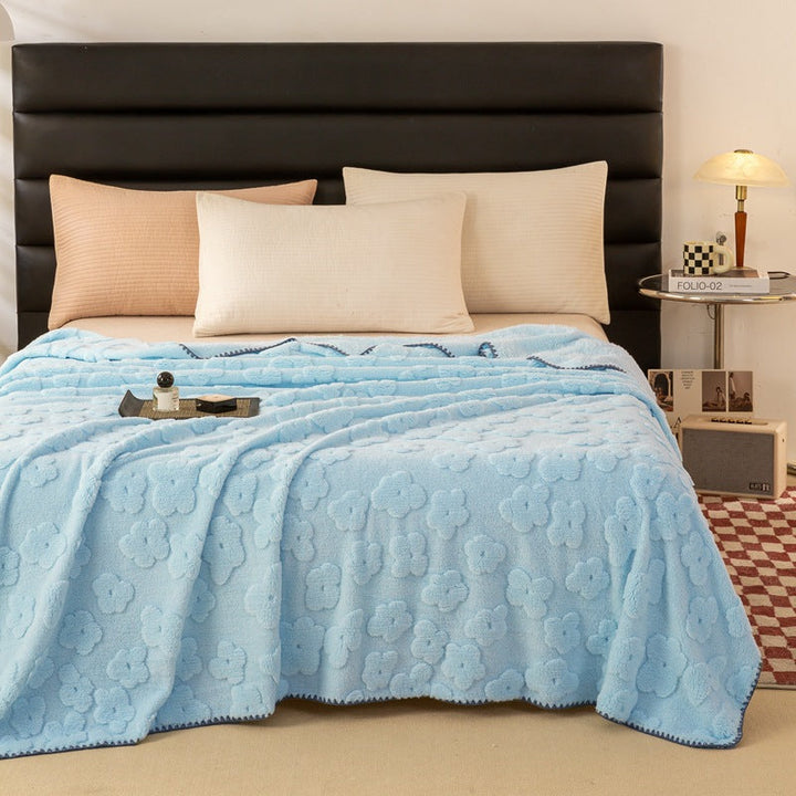Ladies Cozy and Soft Blanket with Floral Pattern Kalsten