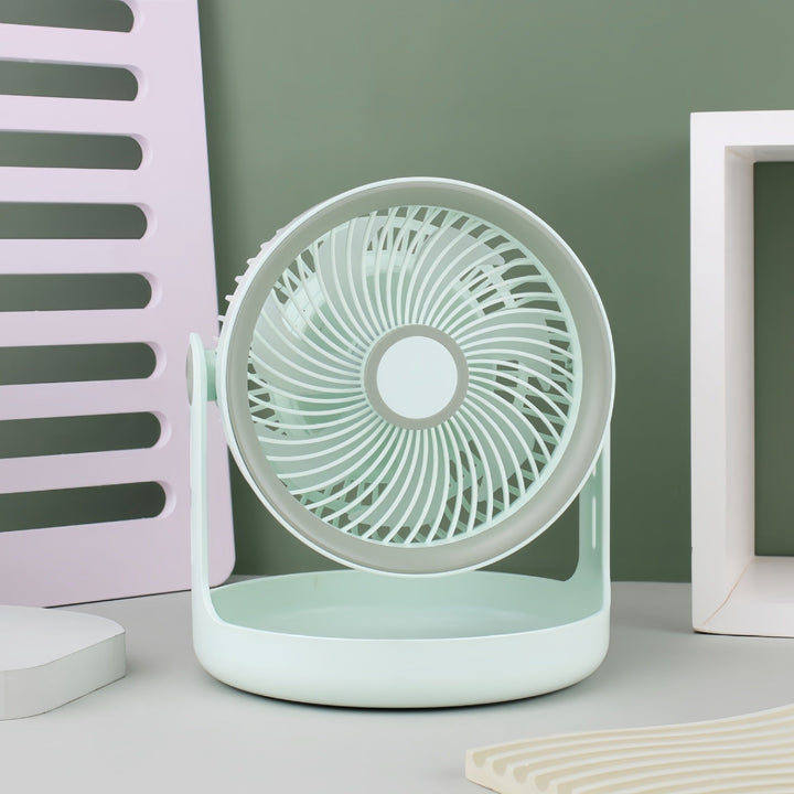 Ladies table fan with adjustable head and quiet operation mode Kalsten