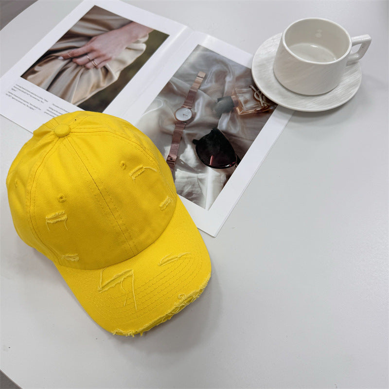 Men's Distressed Vintage-Style Baseball Cap Kalsten
