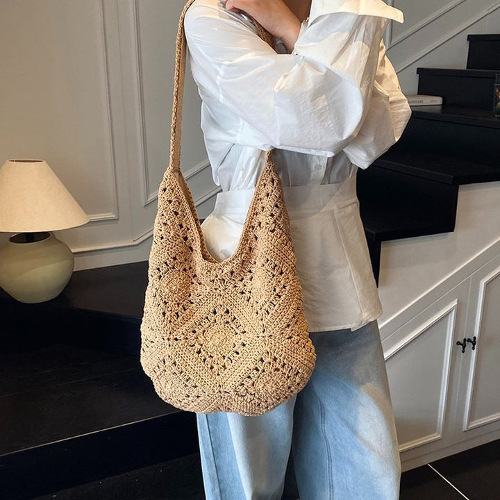 Natural and Hand-Knotted Casual Tote Bag Kalsten