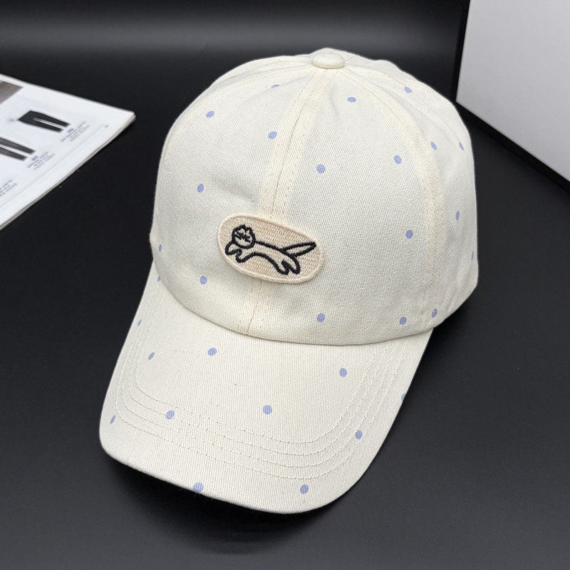 Women's Polka Dot Embroidered Baseball Cap Kalsten