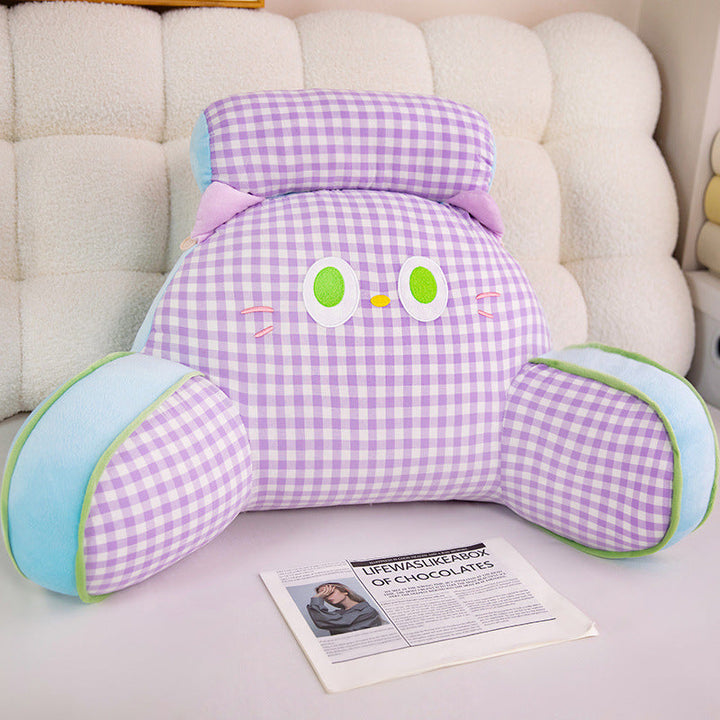 Funny plush back support pillow in cat design Kalsten