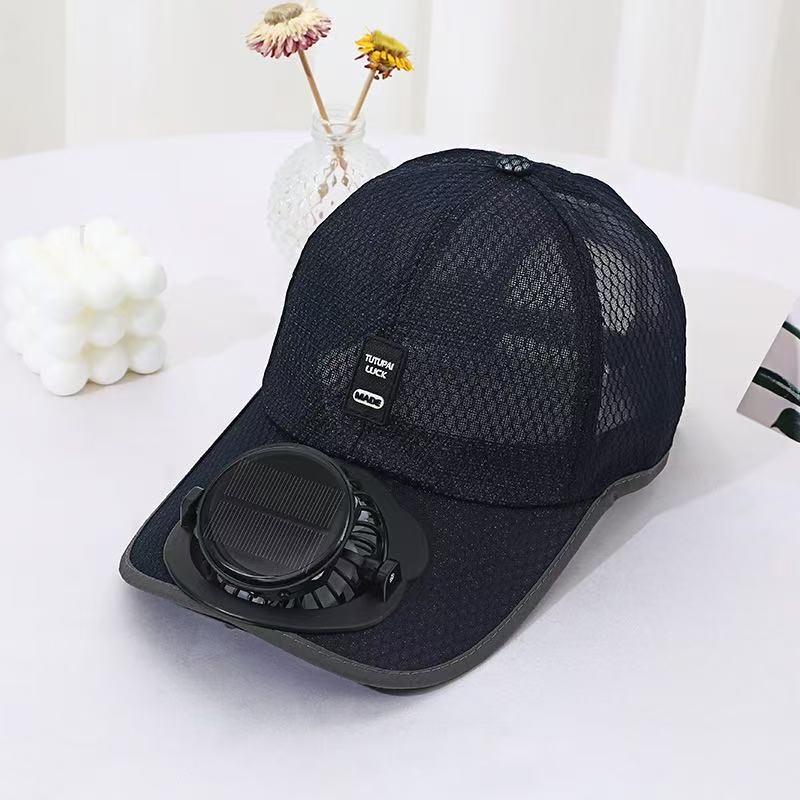 Solar-powered Fan Cap with integrated fan and breathable mesh Kalsten