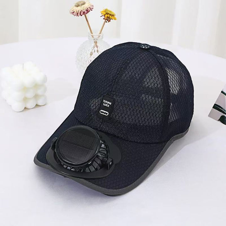 Solar-powered Fan Cap with integrated fan and breathable mesh Kalsten