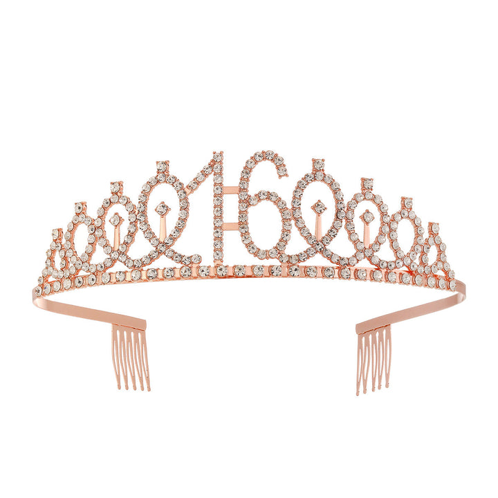 Women's Crystal-Embellished Tiara with Elegant Design Kalsten