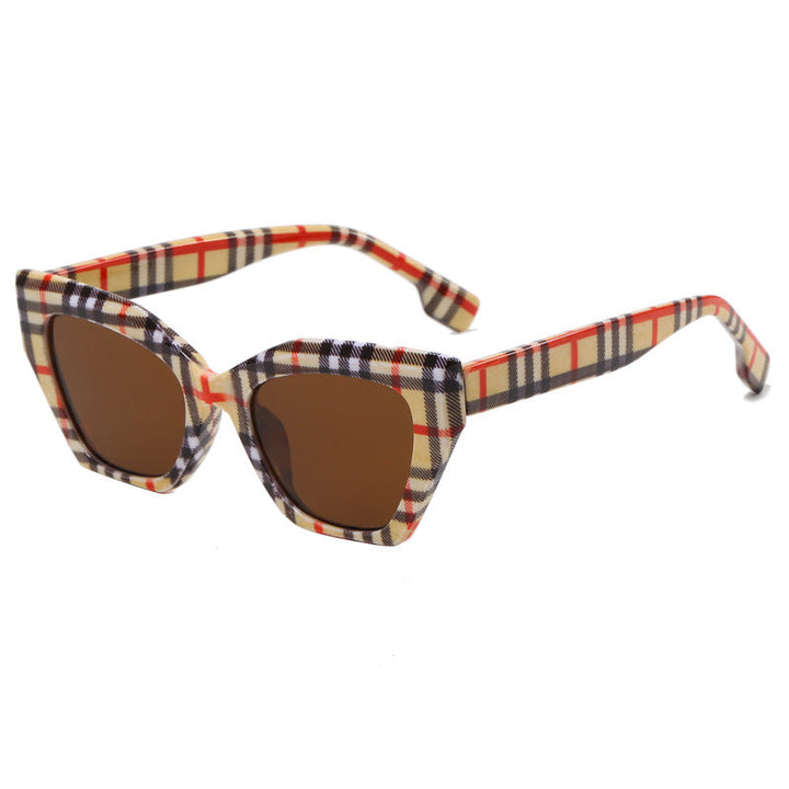 Women’s asymmetrical oversized sunglasses with trendy frame Kalsten