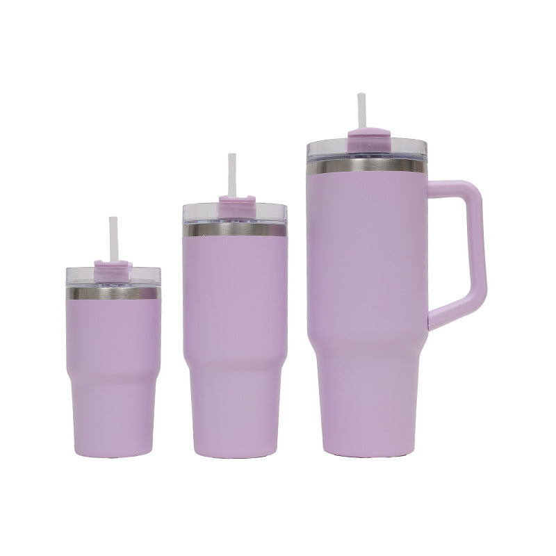 Women's Thermo Drinking Cup with Ergonomic Handle and Practical Straw Kalsten