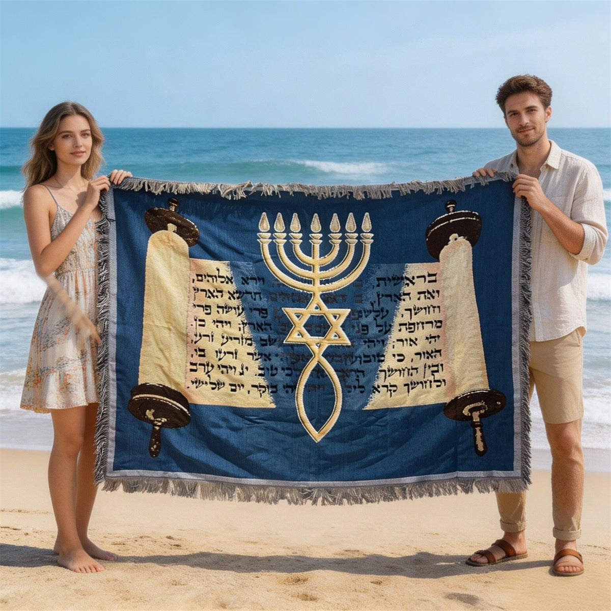 Artistic Woven Tapestry Blanket