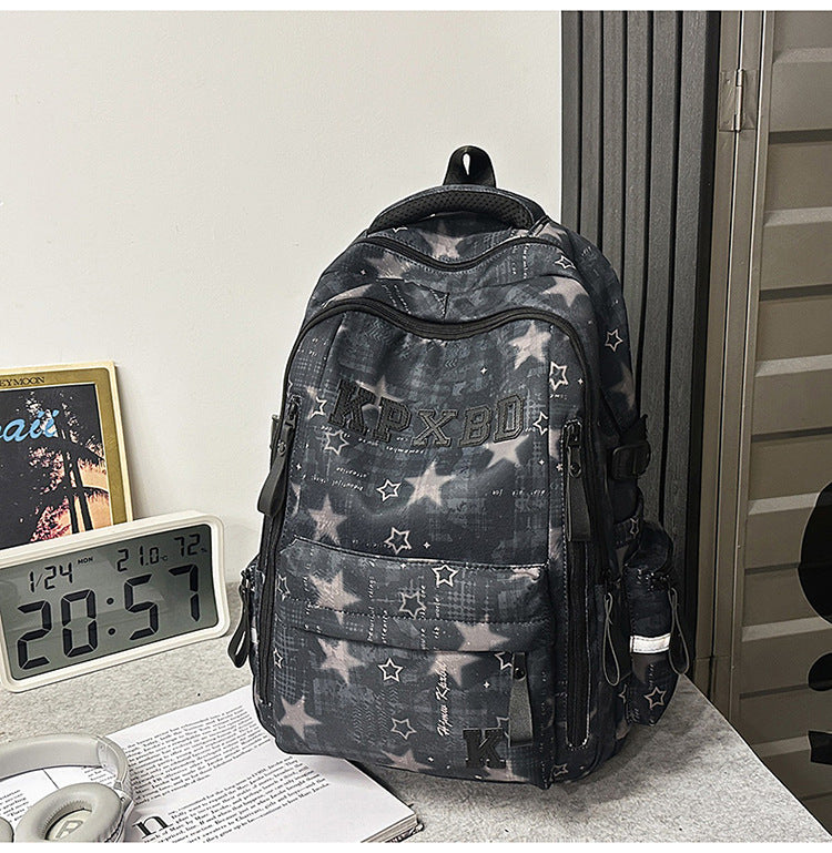 Multi-Functional Graphic Print School Backpack