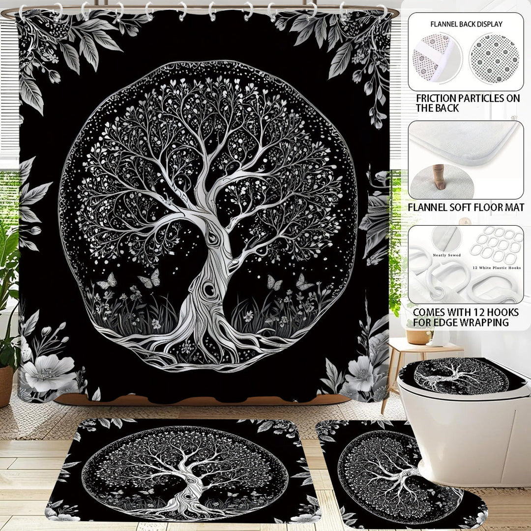Artistic Tree Design Bathroom Set Kalsten