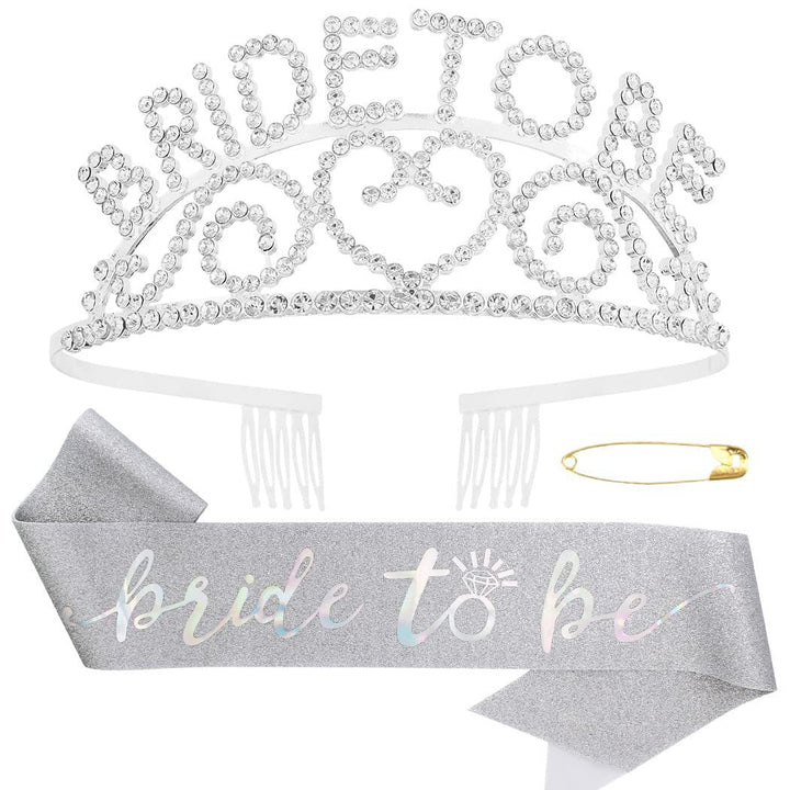 Women's Glittering Tiara with Heart Motifs Kalsten