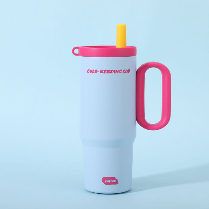 Ladies insulated coffee mug with carrying handle Kalsten