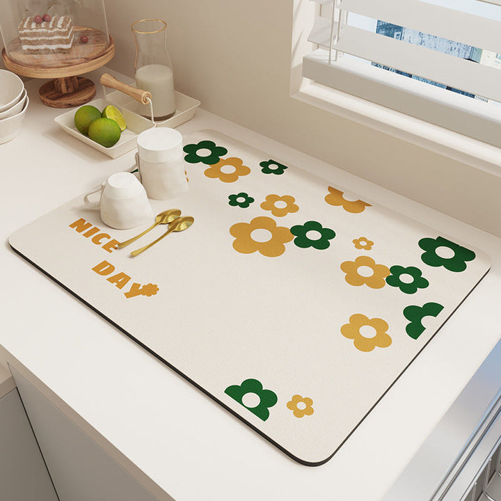 Geometric Patterned Kitchen Mat Kalsten