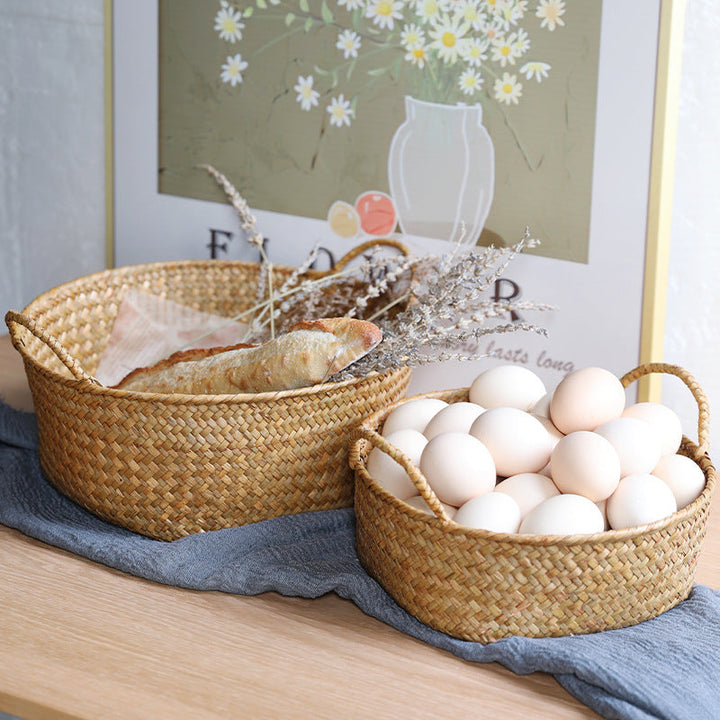 Unisex storage basket made of natural willow material Kalsten