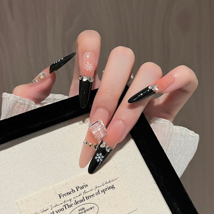Artistic Long Stiletto Press-On Nails Kalsten