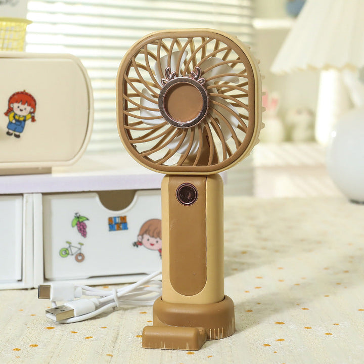 Ladies Portable Handheld Fan with Flexible Tilt Adjustment Kalsten