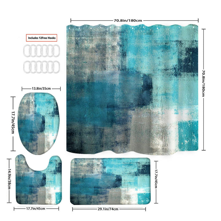 Scenic Beach-Themed Shower Curtain Kalsten