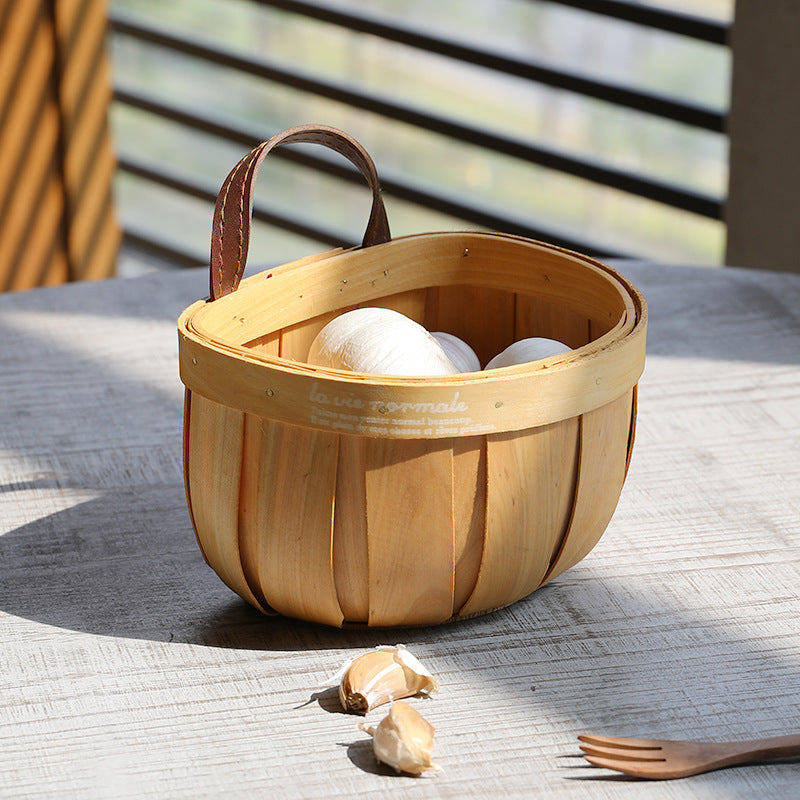 Wooden Storage Basket Kalsten