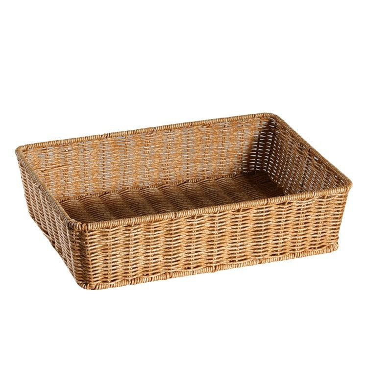 Handcrafted Rectangular Woven Storage Basket Kalsten