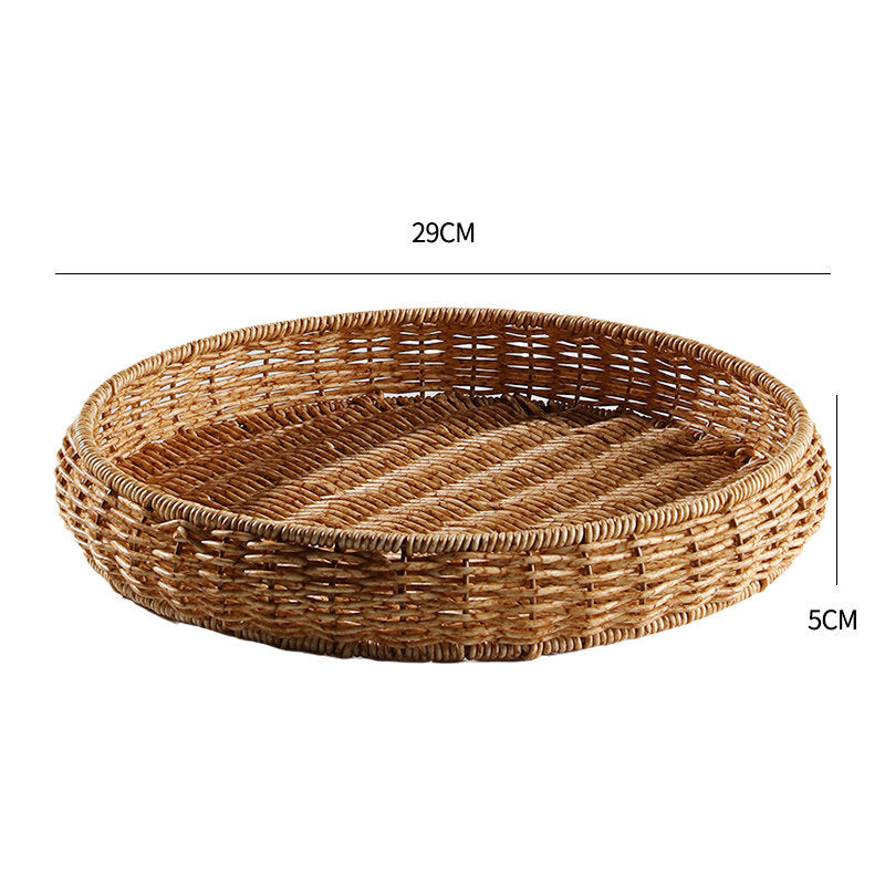 Handwoven Decorative Serving Tray Kalsten 1783754312