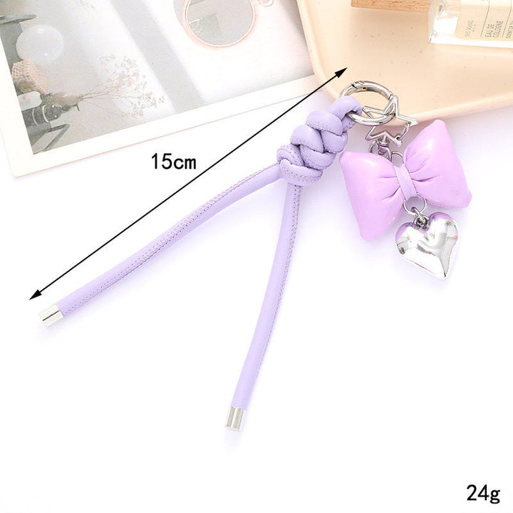 Fashionable Bow and Heart Keychain kalsten