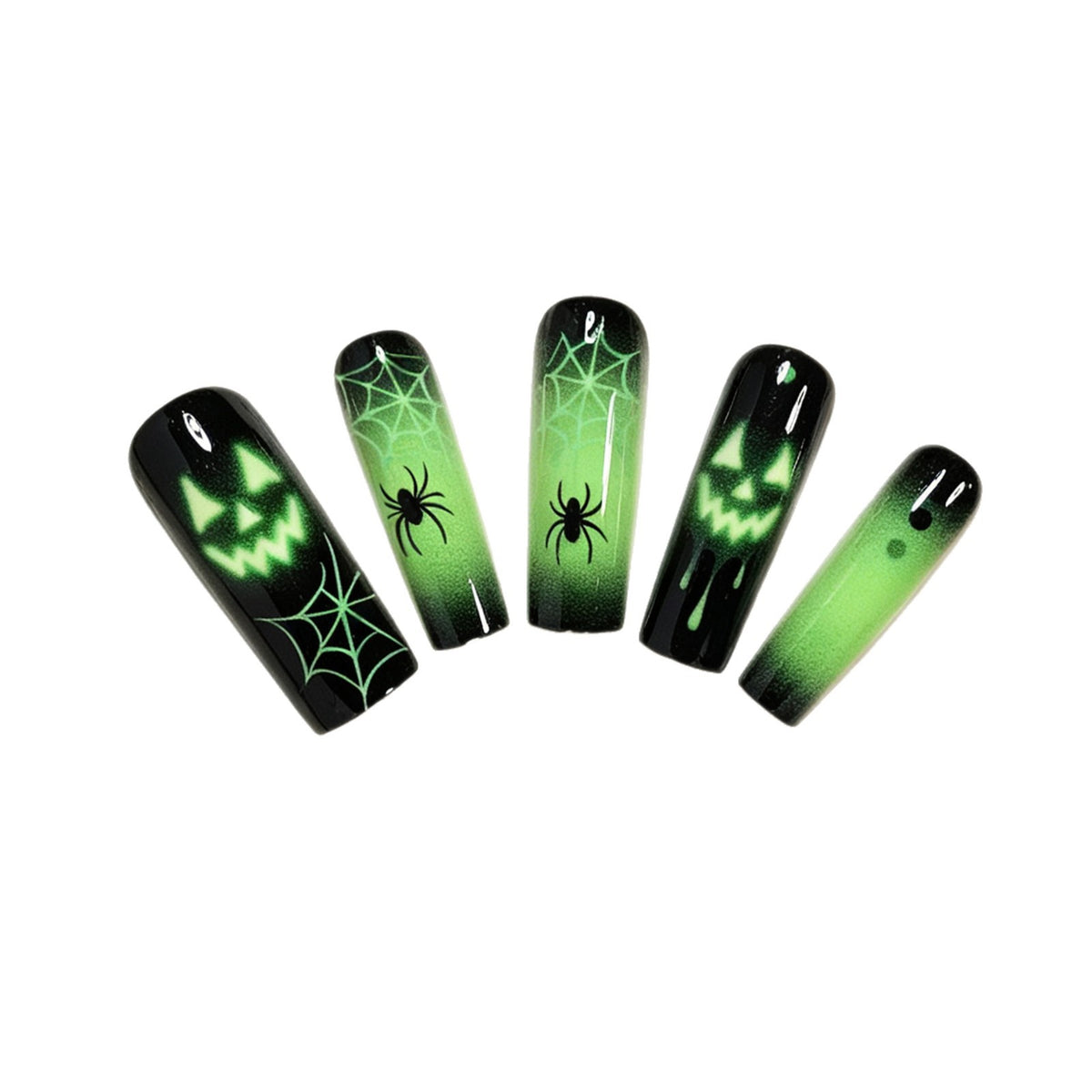 Halloween Themed Glow-in-the-Dark Nail Art Set Acalora