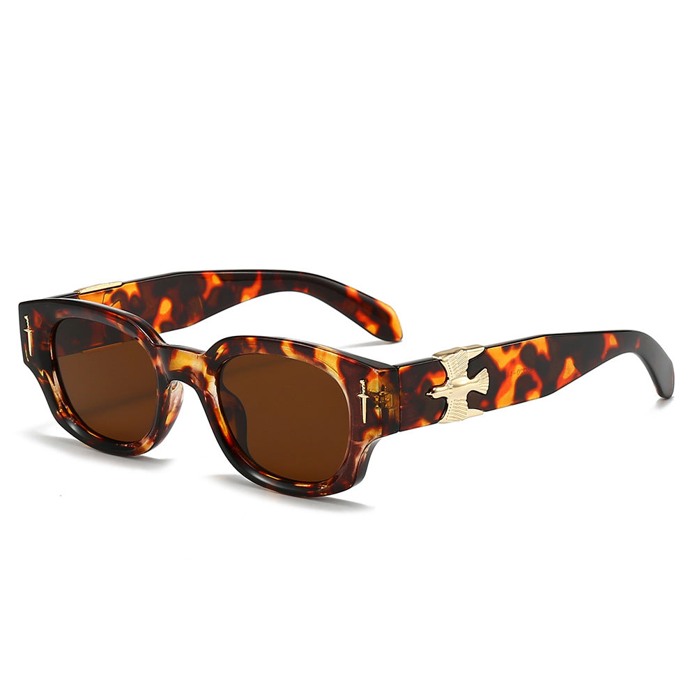 Women's fashionable sunglasses in exclusive tortoiseshell design with elegant metallic accents Kalsten