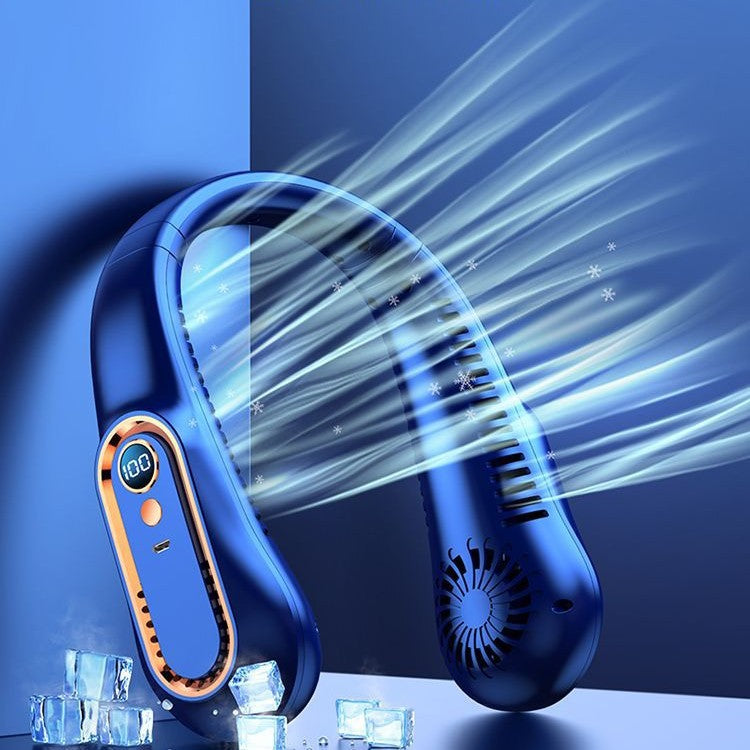 Unisex Portable Neck Fan with Digital Display Kalsten