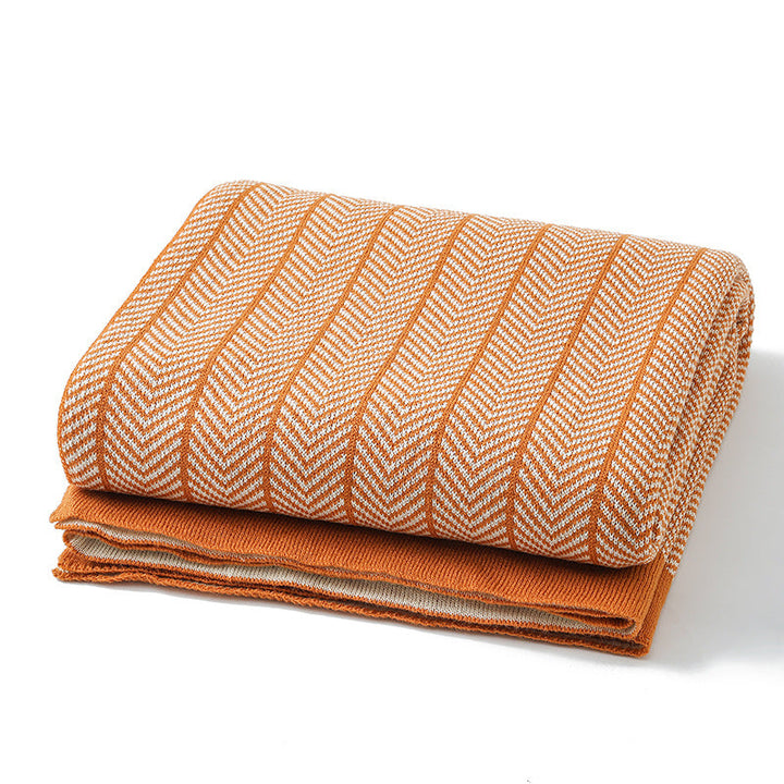 Ladies cuddle blanket with zigzag pattern Kalsten