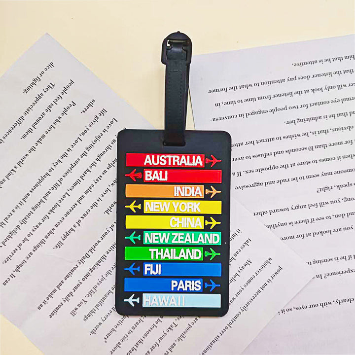 Unisex Travel-Themed Luggage Tag Kalsten