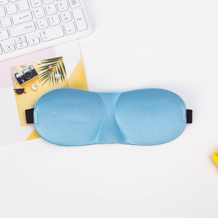 Unisex nan light-blocking travel mask with thermoformable nylon cover and wide comfort band Kalsten