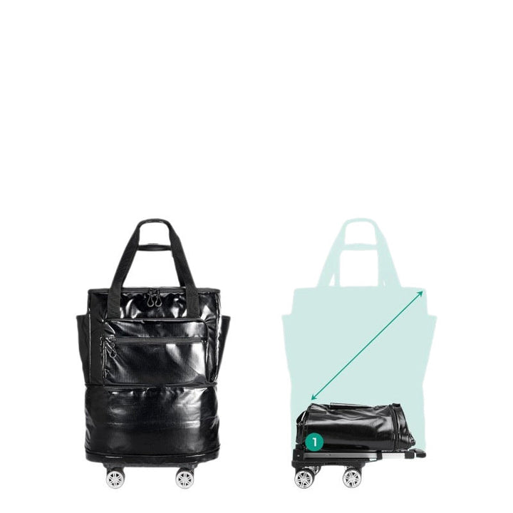 Rolling travel bag with multifunctional compartment system Kalsten