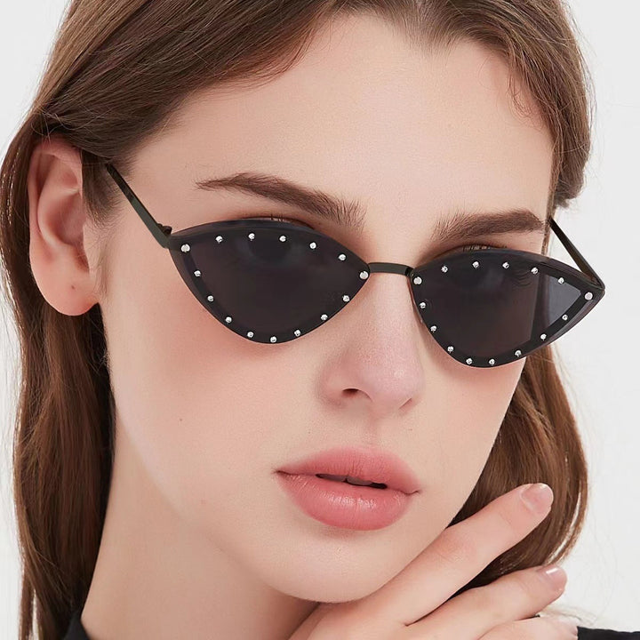 Women's Cat-Eye Sunglasses with Sparkling Crystal Accents Kalsten