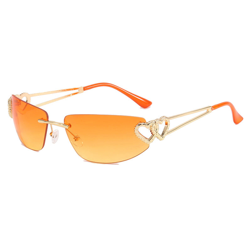 Women's Cat-Eye Sunglasses with Unique Heart Design and Protective UV Filter Kalsten