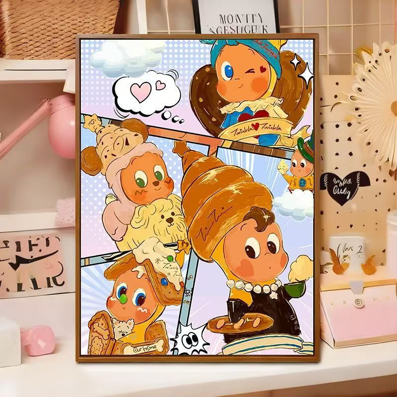 Playful Cartoon Illustration Wall Art Kalsten