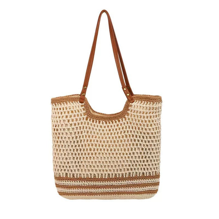 Handwoven beach bag with special details Kalsten