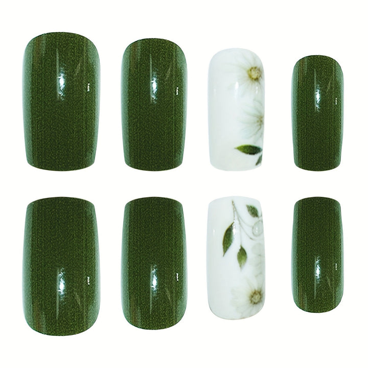 Elegant Floral Embellished Press-On Nail Set Kalsten